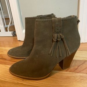 Jack Rogers Green Heeled Booties